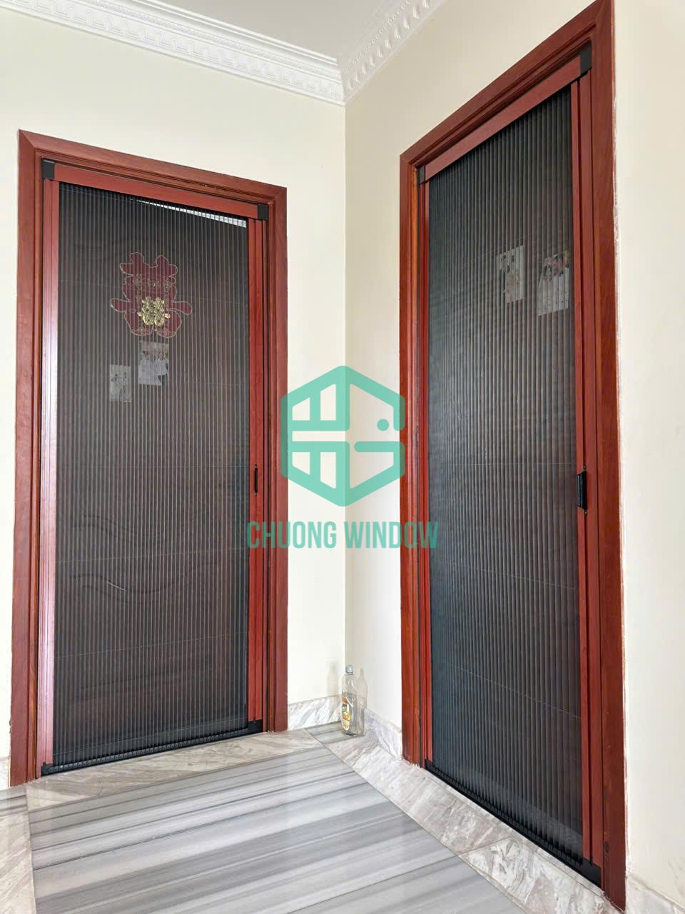 Cửa nhôm Xingfa có rèm phòng-Mẫu 01