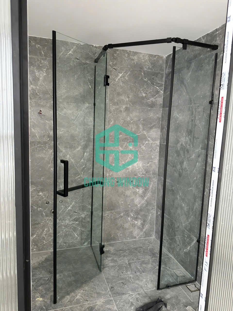 Vách ngăn kính cường lực cho nhà vệ sinh-Mẫu 04